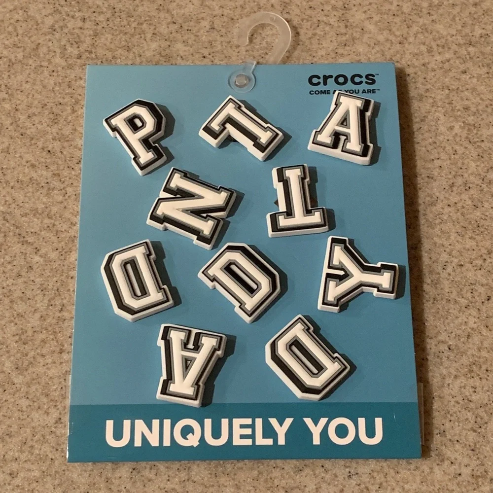 NEW Crocs Jibbitz PLANT DADDY letters - 10 charms Jimmy Fallon Plant Dad
